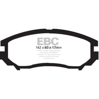 EBC 04-06 Hyundai Tiburon 2.7 6 speed Redstuff Front Brake Pads