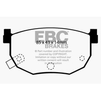 EBC 99-01 Hyundai Elantra 2.0 Yellowstuff Rear Brake Pads