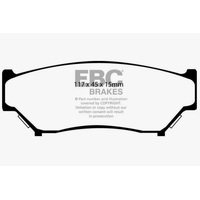 EBC 98-00 Chevrolet Tracker 1.6 (4 Door) Yellowstuff Front Brake Pads