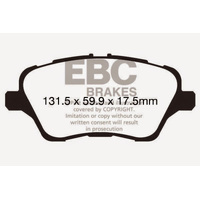 EBC 2017+ Ford Fiesta (MK7) Bluestuff Front Brake Pads