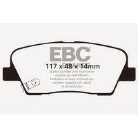EBC 06-09 Hyundai Entourage 3.8 Greenstuff Rear Brake Pads
