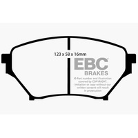 EBC 01-03 Mazda Miata MX5 1.8 (Sports Suspension) Ultimax2 Front Brake Pads