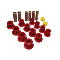 Energy Suspension 00-04 Ford Excursion 4WD / 99-04 F250/F350 4WD Red Front Leaf Spring Bushing Set