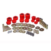 Energy Suspension 80-96 Ford F-150/250/350 Red Body Mount Set Includes Hardware