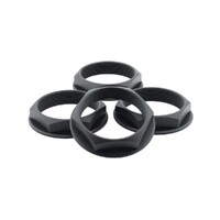 fifteen52 Super Touring Nut V2 - Anodized Black w/ Satin Clear - Set of 4