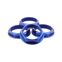 fifteen52 Super Touring Nut V2 - Anodized Blue w/ Satin Clear - Set of 4