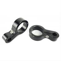 Fleece Performance 6061 T6 Aluminum 1/2in Routing Hole 1.5in Roll Bar Clamp - Black Anodized