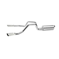 Gibson 04-10 Nissan Titan LE 5.6L 2.5in Cat-Back Dual Split Exhaust - Stainless