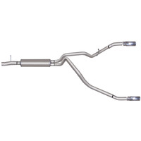 Gibson 05-06 Ford F-250 Super Duty King Ranch 6.8L 2.5in Cat-Back Dual Split Exhaust - Stainless