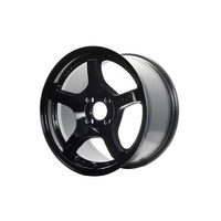 Gram Lights 57CR 15x8.0 +35 4-100 Glossy Black Wheel