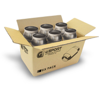 GESI G-Sport 6PK 400 CPSI EPA Compliant 3in Inlet/Outlet GEN2 High Output Catalytic Conv Assembly