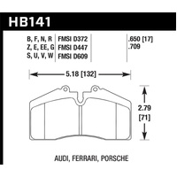 Hawk Audi/Porsche Rear AND ST-40 HPS Street Brake Pads