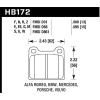 Hawk 77-79 Alfa Romeo Sprint HPS 5.0 Front Brake Pads