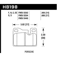 Hawk 77-88 Porsche 924 / 78-85 & 92-95 928 / 83-91 944 HT-10 Rear Race Brake Pads
