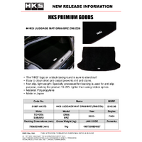 HKS GR86/BRZ (ZN8/ZD8) Luggage Mat