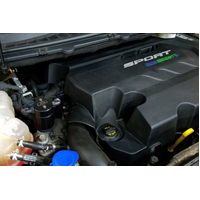 J&L 2015-2023 Ford Edge Sport/ST Passenger Side Oil Separator 3.0 - Black Anodized