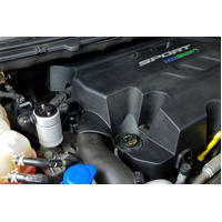 J&L 2015-2023 Ford Edge Sport/ST Passenger Side Oil Separator 3.0 - Clear Anodized