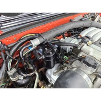 J&L 86-93 Ford Mustang 5.0 302 Passenger Side Oil Separator 3.0 - Black Anodized