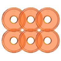 KC HiLiTES Cyclone V2 LED - Replacement Lens - Amber - 6-PK