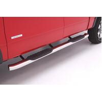 Lund 07-17 Toyota Tundra Access Cab 5in. Curved Oval SS Nerf Bars - Polished