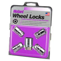 McGard Wheel Lock Nut Set - 4pk. (Cone Seat) 7/16-20 / 3/4 Hex / 1.46in. Length - Chrome
