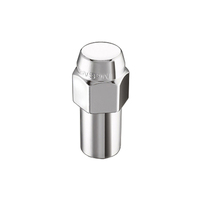 McGard Hex Lug Nut (Long Shank - .946in.) 7/16-20 / 13/16 Hex / 1.85in. Length (4-Pack) - Chrome