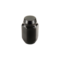 McGard Hex Lug Nut (Cone Seat) 1/2-20 / 13/16 Hex / 1.5in. Length (4-Pack) - Black