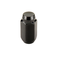 McGard Hex Lug Nut (Cone Seat) M14X1.5 / 22mm Hex / 1.635in. Length (4-Pack) - Black