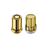 McGard SplineDrive Tuner 4 Lug Install Kit w/Locks & Tool (Cone) M12x1.25 / 13/16 Hex - Gold (CS)