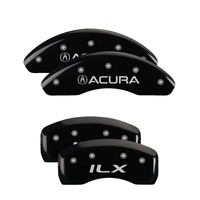 MGP 4 Caliper Covers Engraved Front Acura Rear ILX Black Finish Silver Char 2017 Acura ILX