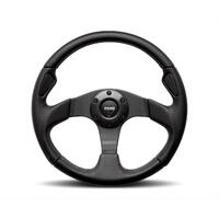 Momo Jet Steering Wheel 320 mm -  Black AirLeather/Black Spokes