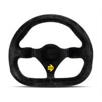 Momo MOD27 Steering Wheel 290 mm -  Black Suede/Black Spokes