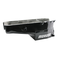 Moroso 86-Up Chevrolet Small Block (w/1in Inspection Bung) Wet Sump 7qt 7.5in Steel Oil Pan