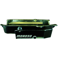 Moroso 86-Up Chevrolet Small Block (w/1in Inspection Bung) Wet Sump 8qt 6.5in Steel Oil Pan