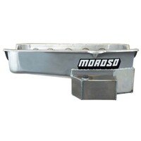 Moroso 86-Up Chevrolet Small Block (w/1 Piece Seal) Road Race Wet Sump 7qt 7.5in Steel Oil Pan