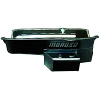 Moroso 80-85 Chevrolet Small Block/Dart (w/2 Pc Seal & Low Clearance) Wet Sump 7qt 7in Steel Oil Pan