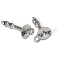 Moroso Hood Pin Set - 3/8in - Aluminum - 2 Pack