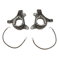 MaxTrac 07-16 GM C1500 2WD 3in Front Lift Spindles w/Extended DOT Compliant Brake Lines