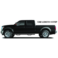 N-Fab Nerf Step 19-20 Chevy/GMC 1500 Double Cab - Cab Length - Gloss Black - 3in