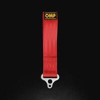 OMP Tow Hook Stainless Internal Diametre 100 mm - Medium Material (Red)