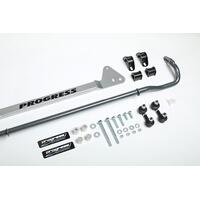 Progress Tech 92-95 Honda Civic Rear Sway Bar (22mm - Adjustable) Incl Bar Brace and Adj End Links
