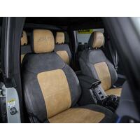 PRP 2021+ Ford Bronco 2 Door Front Seat Covers (Pair) -  Black & Grey