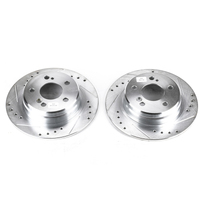 Power Stop 90-93 Mercedes-Benz 300SL Rear Evolution Drilled & Slotted Rotors - Pair