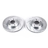 Power Stop 94-97 Volvo 850 Front Evolution Drilled & Slotted Rotors - Pair