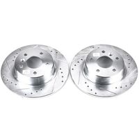 Power Stop 99-04 Land Rover Discovery Rear Evolution Drilled & Slotted Rotors - Pair