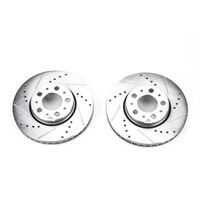 Power Stop 01-07 Volvo S60 Front Evolution Drilled & Slotted Rotors - Pair