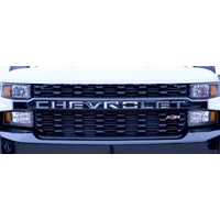 Putco 19-20 Chevy Silverado LD - Grille Letters - Stainless Steel Chevrolet Letters