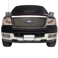 Putco 04-08 Ford F-150 Shadow Billet (Bar Grille) w/ Logo CutOut (6-pcs / Does not Cover Bumper)