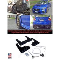 Rally Armor 15-21 Subaru WRX/STI (Sedan ONLY) Black UR Mud Flap w/ Blue Logo