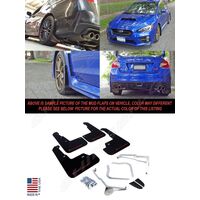 Rally Armor 15-21 Subaru WRX/STI (Sedan ONLY) Black UR Mud Flap w/ Red Logo